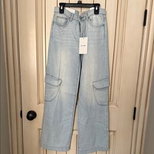 DL1961 Light Blue Wide Leg Jeans